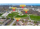 Drone / aerial view with a view of city