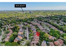Aerial perspective of suburban area