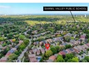 Aerial view of residential area