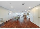 Dining area with baseboards, visible vents, wood finished floors, and recessed lighting