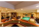 Game room with recessed lighting, billiards table, and carpet flooring
