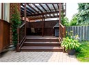 Wooden terrace with a pergola